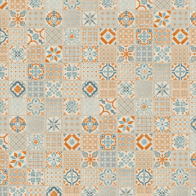 Dismar Tarkett Vinílico Starfloor Click 30 - 36001003_RETRO ORANGE BLUE