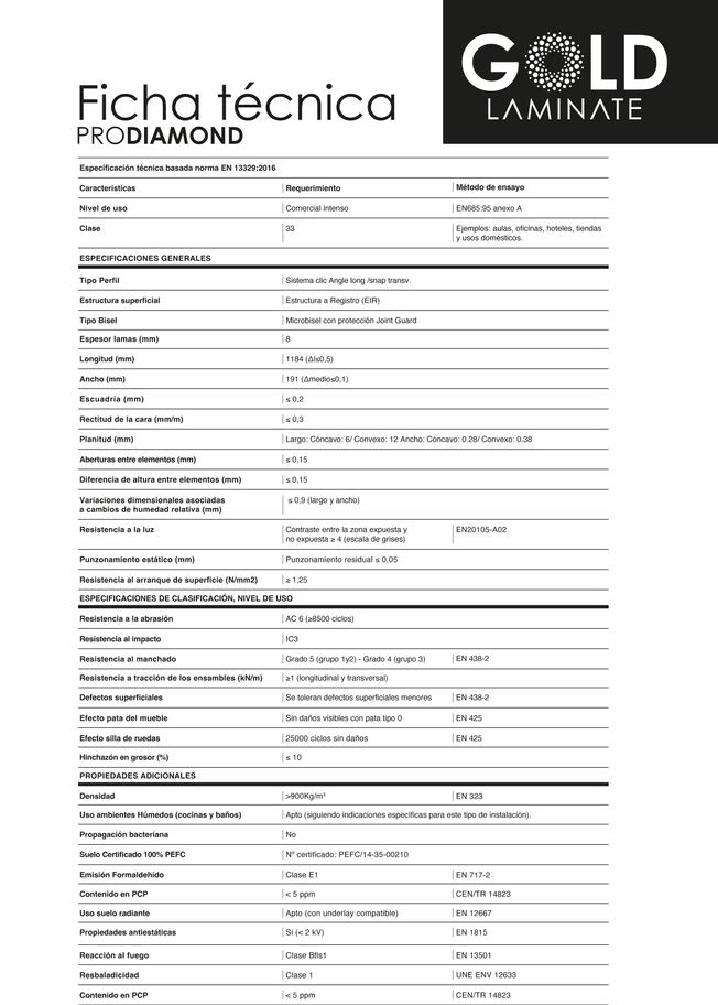 PRO DIAMOND INFORMACIÓN